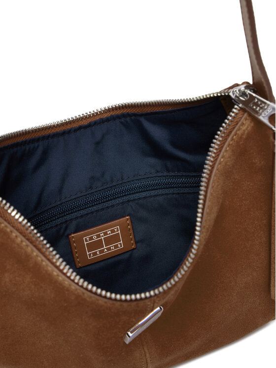 Tommy Jeans Ročna torba Tommy Jeans Tjw Slouchy Suede Shoulder Bag AW0AW18859 Rjava