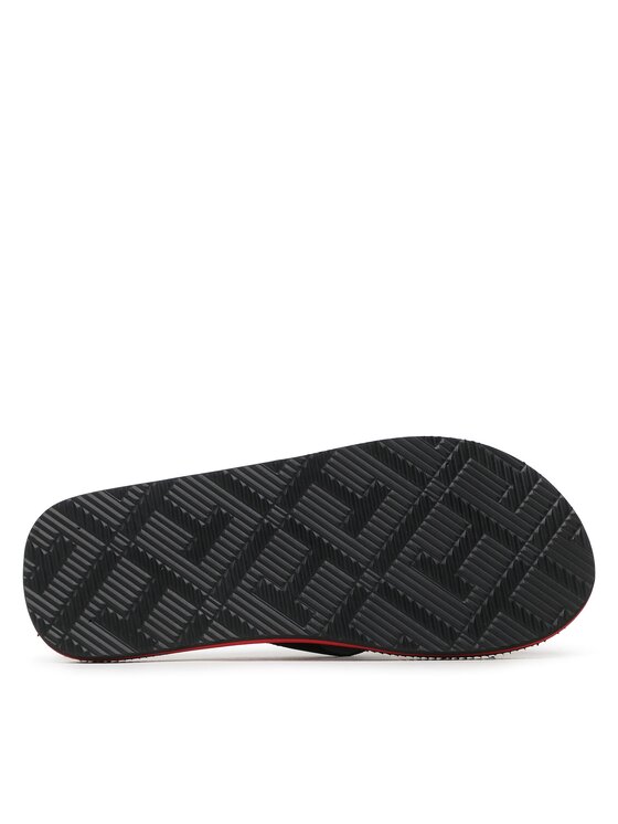 Tommy Hilfiger Japanke Tommy Hilfiger Massage Footbed FM0FM04474 Crna