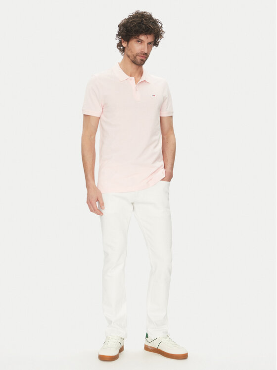 Tommy Jeans Tommy Jeans Polo DM0DM20676 Rosa Slim Fit