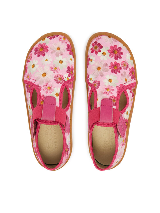 Froddo Тапочки Froddo Barefoot Canvas T-Bar G1700439-4 D Рожевий
