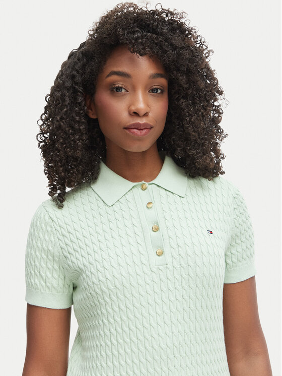 Tommy Hilfiger Tommy Hilfiger Polo WW0WW41474 Πράσινο Regular Fit