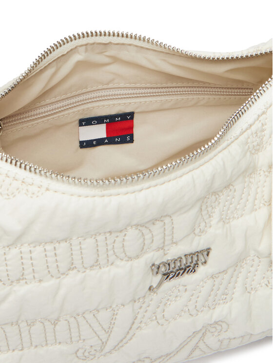 Tommy Jeans Geantă Tommy Jeans Tjw Icon Aop Shoulder Bag AW0AW18467 Alb