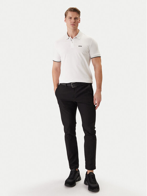 BOSS BOSS Polo PL_GOC Chip Paddy 50554583 Blanco Regular Fit