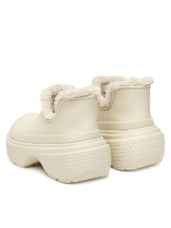 Crocs Снігоходи Crocs Stomp Lined Shorty Boot 210673 Écru