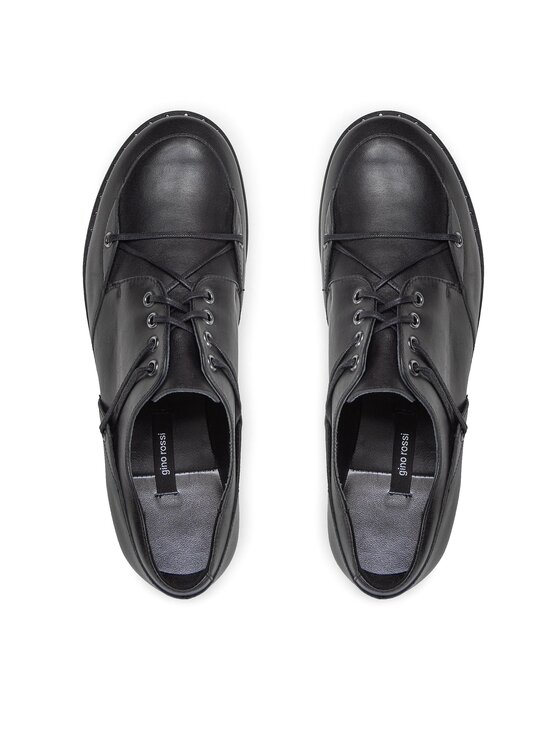 GINO ROSSI Oxfordky Gino Rossi Atsu DPI632-621-E100-9900-0 Čierna