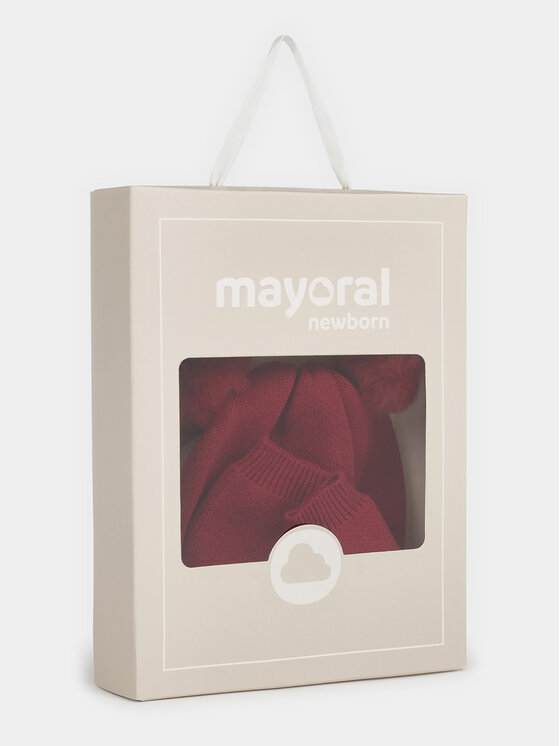 Mayoral Cepures un cimdu komplekts Mayoral 9.668 Sarkans