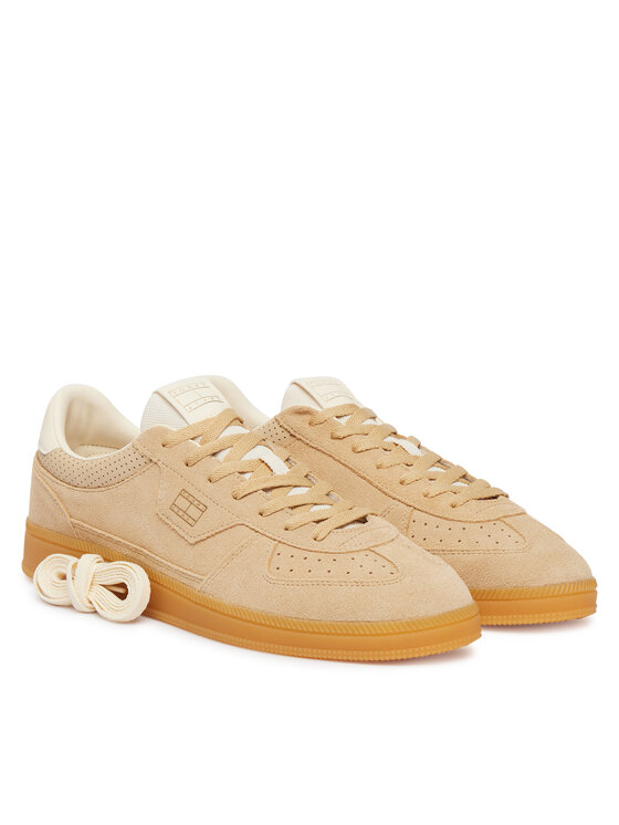 Tommy Jeans Laisvalaikio batai Tommy Jeans The Greenwich Edge Suede EM0EM01732 Šviesiai smėlinė