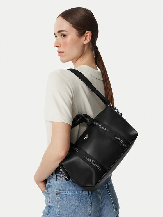 Tommy Jeans Torebka Tommy Jeans Tjw Daily Elevated Mini Tote AW0AW19044 Czarny