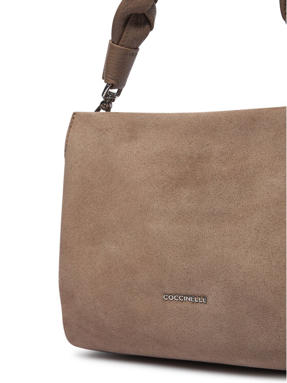 Coccinelle Τσάντα Coccinelle P6P Boheme Suede Bimaterial E1 P6P 58 01 01 Σκούρο μπεζ
