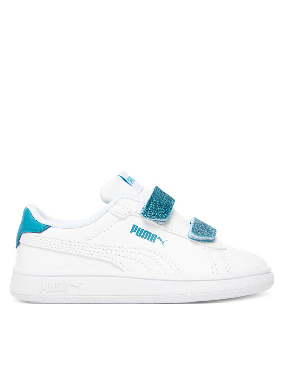 Puma Снікерcи Puma Smash 3.0 L Glitter Velcro V Inf 395610 08 Білий