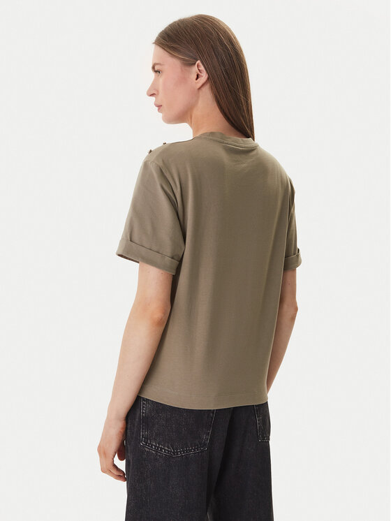 Guess Guess Camiseta GUESS x NORTH SAILS W6GI03 K2657 Verde Relaxed Fit