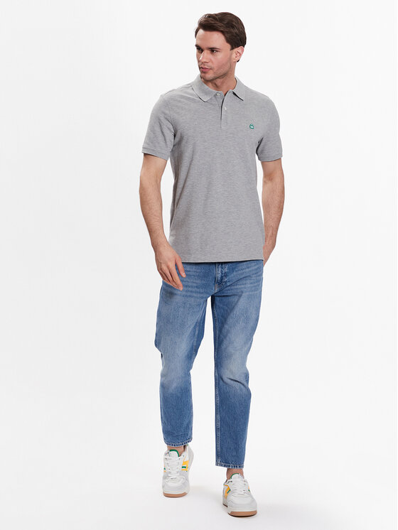 United Colors Of Benetton United Colors Of Benetton Polo marškinėliai 3089J3179 Pilka Regular Fit