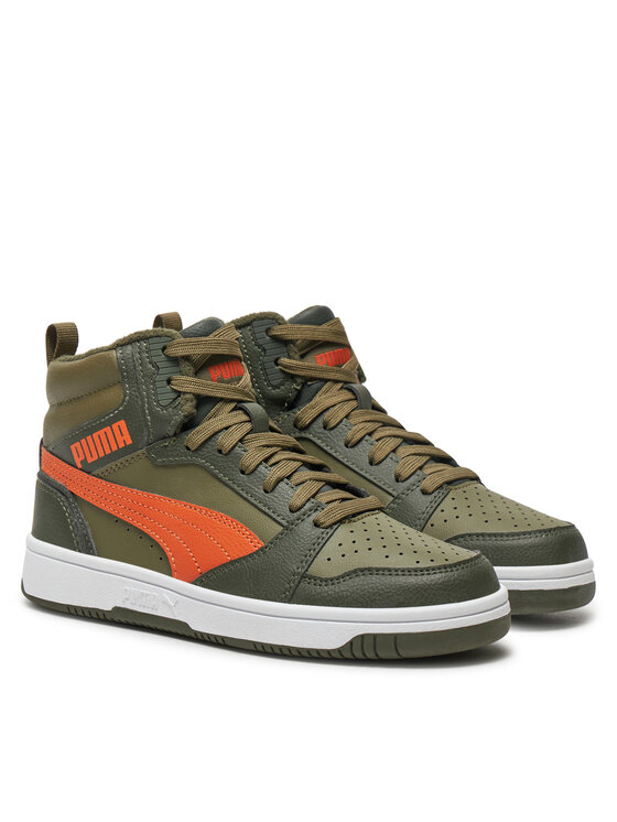 Puma Снікерcи Puma Rebound V6 Mid Wtr Jr 394685 05 Хакі
