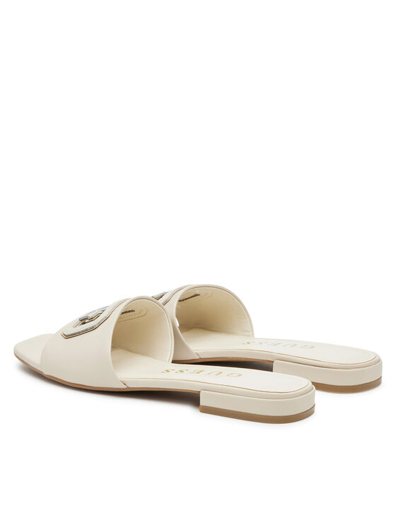 Guess Шльопанці Guess FLJTAR LEA19 Écru