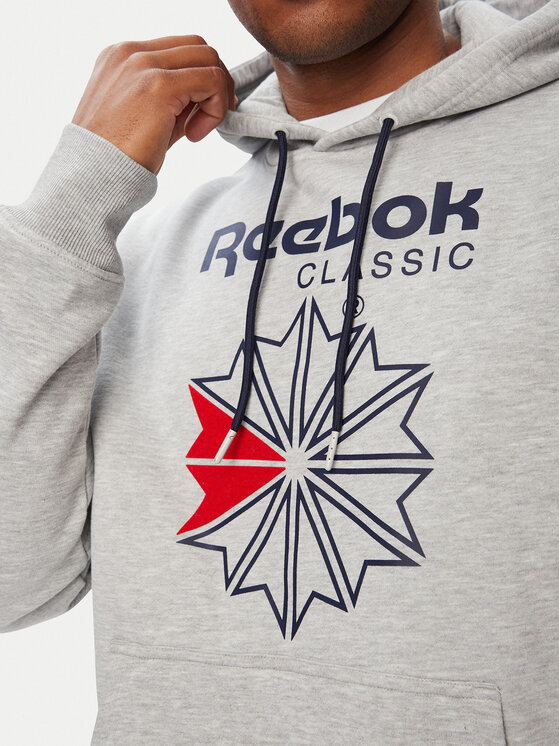 Reebok Reebok Μπλούζα Hainrich RK25734CCM Ανοιχτό γκρι Regular Fit