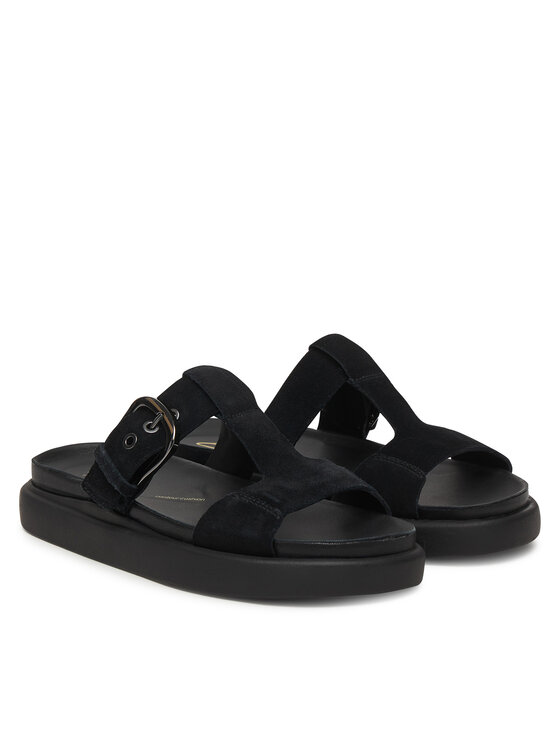 Clarks Шльопанці Clarks Aristella West 26185813 Чорний