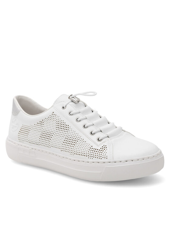 Rieker Sneakersy Rieker L9853-80 Biały
