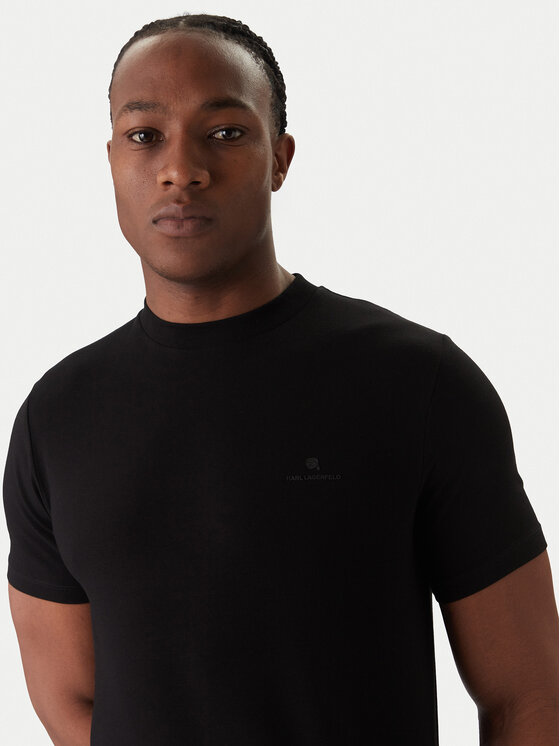 KARL LAGERFELD KARL LAGERFELD Camiseta 755054 561221 Negro Regular Fit