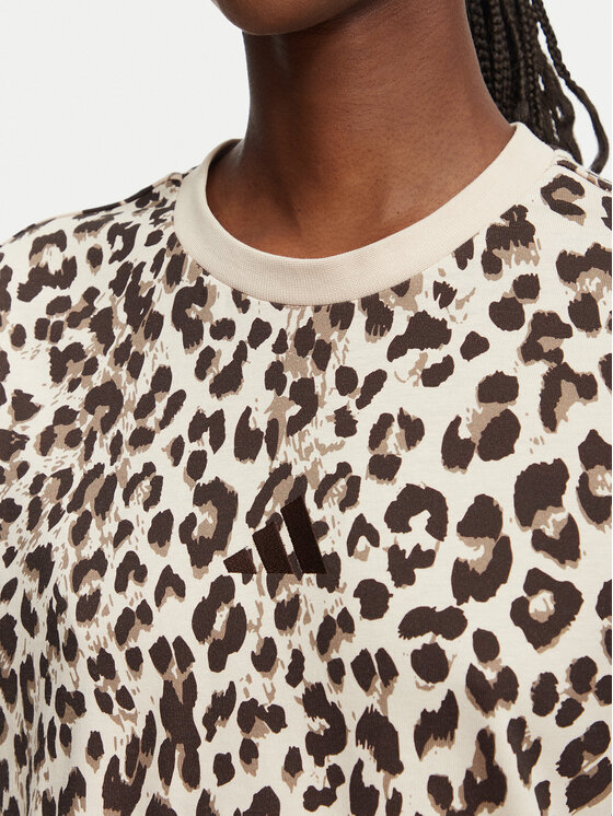 adidas adidas Majica Seasonal Essentials Animal Print KH1549 Bež Regular Fit