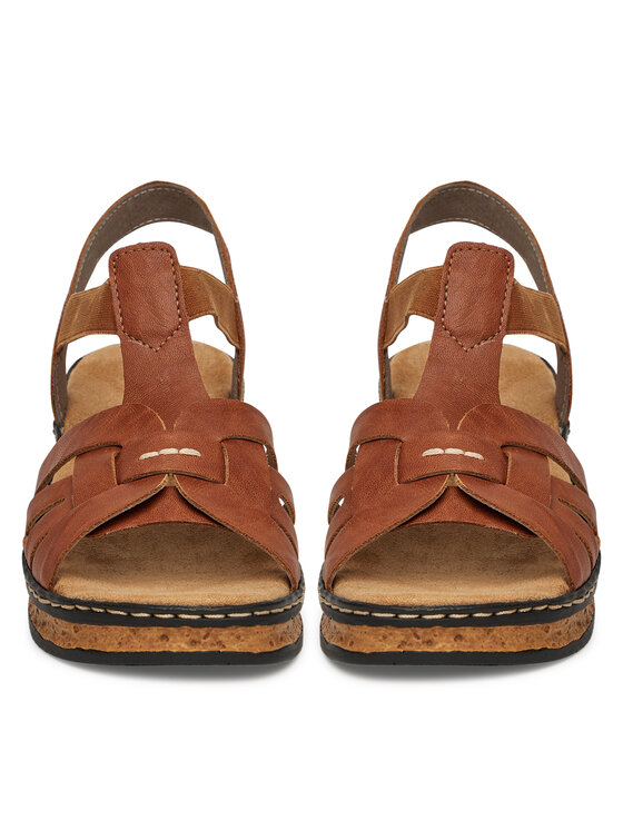 Rieker Sandały Rieker 62918-22 Brązowy