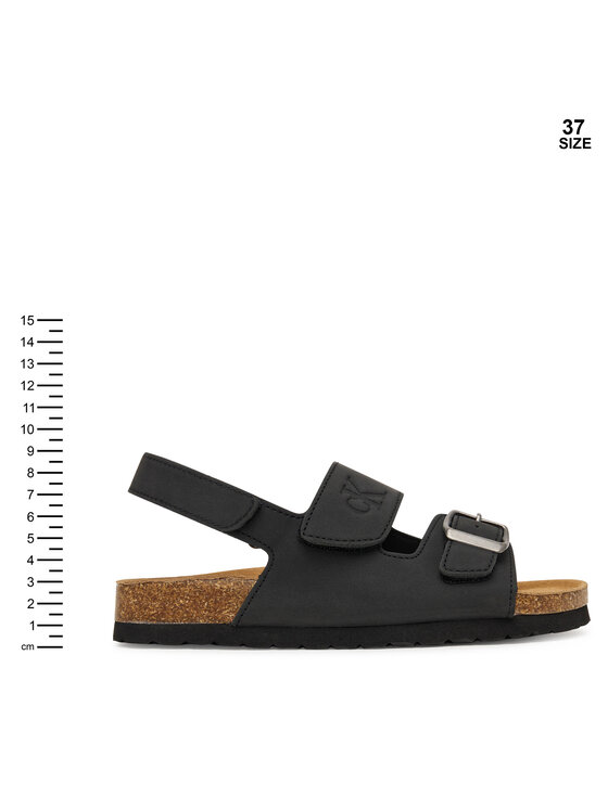 Calvin Klein Sandali Calvin Klein Velcro V3X2-83328-0315 D Črna