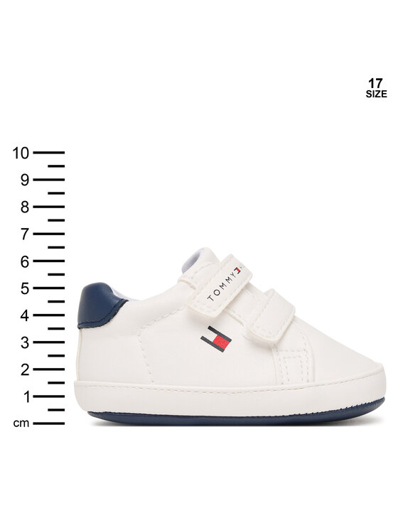 Tommy Hilfiger Sneakers Tommy Hilfiger Low Cut Velcro T0B9-34328-1582 Alb