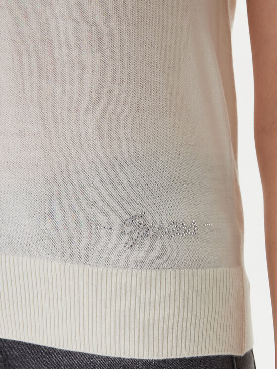 Guess Guess Поло W6GR03 Z0583 Кремовий Regular Fit