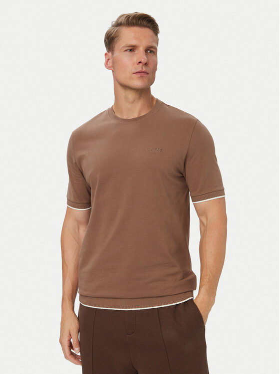 Guess Guess Camiseta Z6YI23 K5025 Marrón Regular Fit