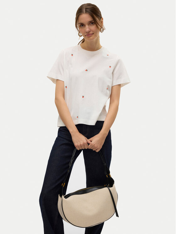 Vero Moda Vero Moda Футболка Solvei 10325318 Білий Regular Fit