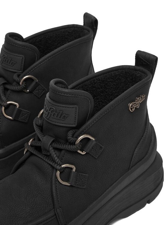 Buffalo Polokozačky Buffalo Olympia Chukka Warm 1622613 Černá