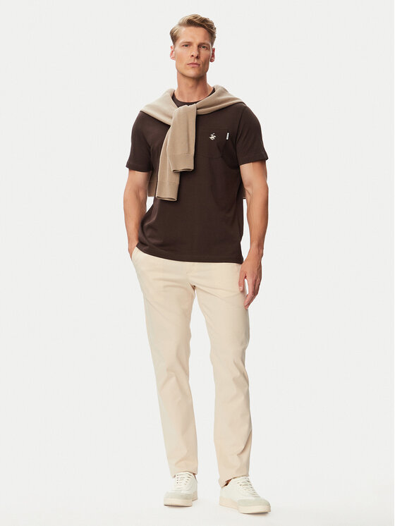 Beverly Hills Polo Club Beverly Hills Polo Club Футболка P-SS26M-TS414000 Коричневий Regular Fit