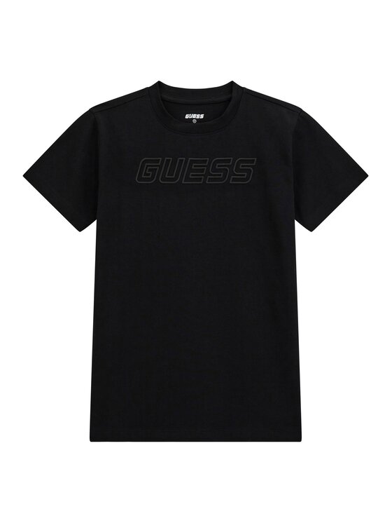 Guess Guess Футболка L5RI37 J1311 Чорний Regular Fit