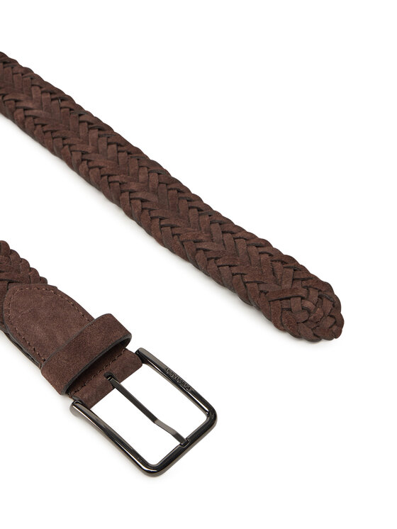 Calvin Klein Muški remen Calvin Klein Warmth Braided Suede 35Mm K50K512841 Smeđa