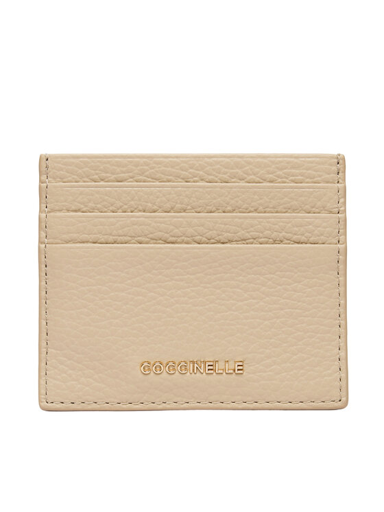 Coccinelle Θήκη πιστωτικών καρτών Coccinelle MW5 Metallic Soft E2 MW5 12 95 01 Μπεζ