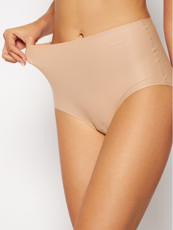 Chantelle Chantelle Klasične spodnje hlačke z visokim pasom Soft Stretch Plus Size C11370 Bež