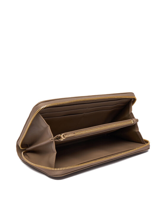 Calvin Klein Portofel Calvin Klein Emblem Aop Embossed Long Wallet LV04F1097G Bej