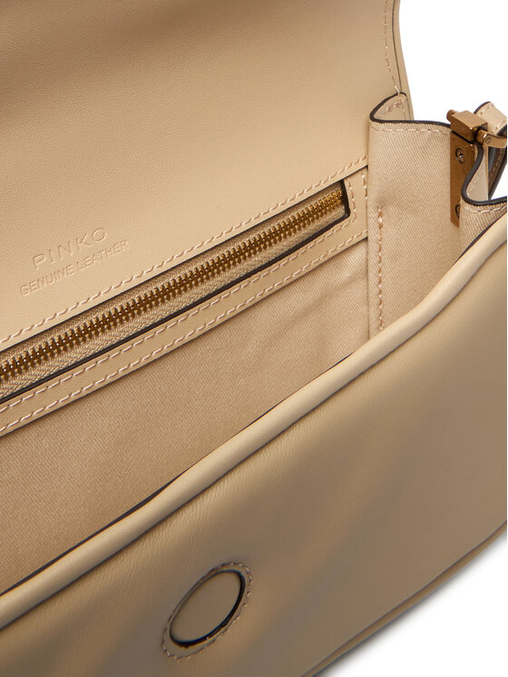 PINKO Borsetta PINKO Love Box Baguette Al 25-26 PLTT 105083 A26L Beige