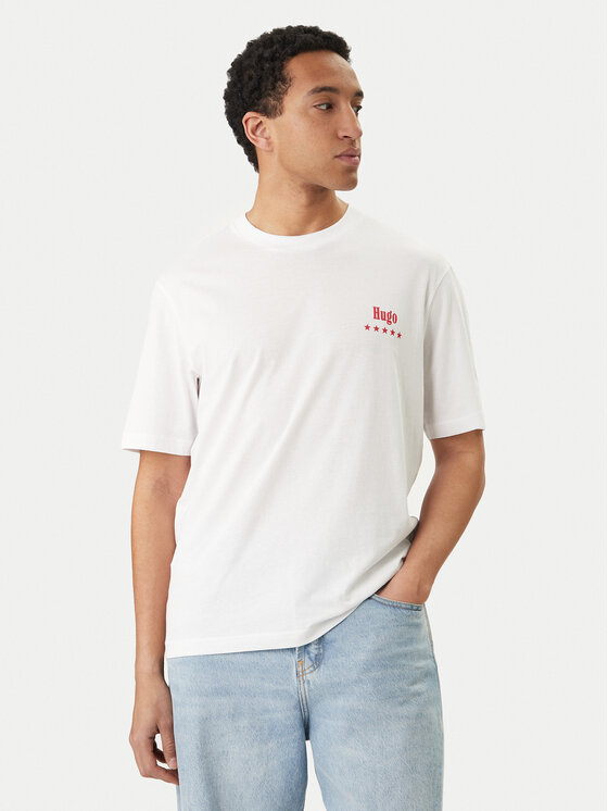 HUGO HUGO Camiseta Nucavo 50560040 Blanco Regular Fit