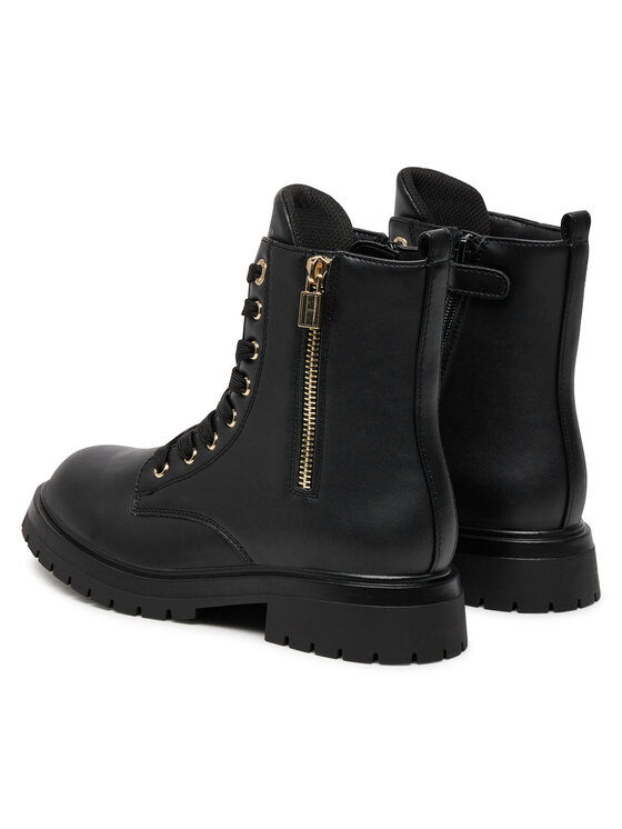 Tommy Hilfiger Turistická obuv Tommy Hilfiger Lace-Up Bootie T3A5-33567-1351 S Černá