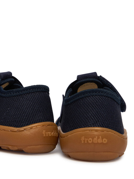 Froddo Тапочки Froddo Barefoot Canvas T-Bar G1700439 M Cиній