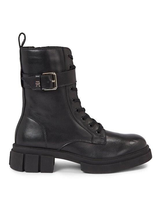 Tommy Hilfiger Scarponcini Tommy Hilfiger Cool Feminine Bikerboot FW0FW07322 Nero