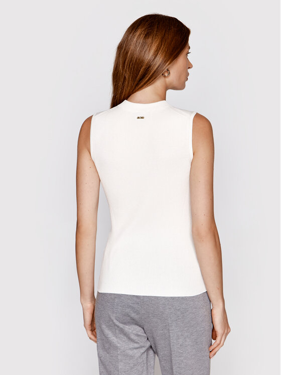 BOSS Boss Топ Feskies 50473237 Білий Slim Fit