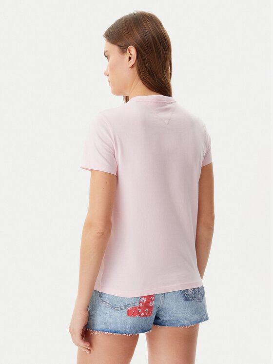 Tommy Jeans Tommy Jeans Majica DW0DW20153 Roza Regular Fit