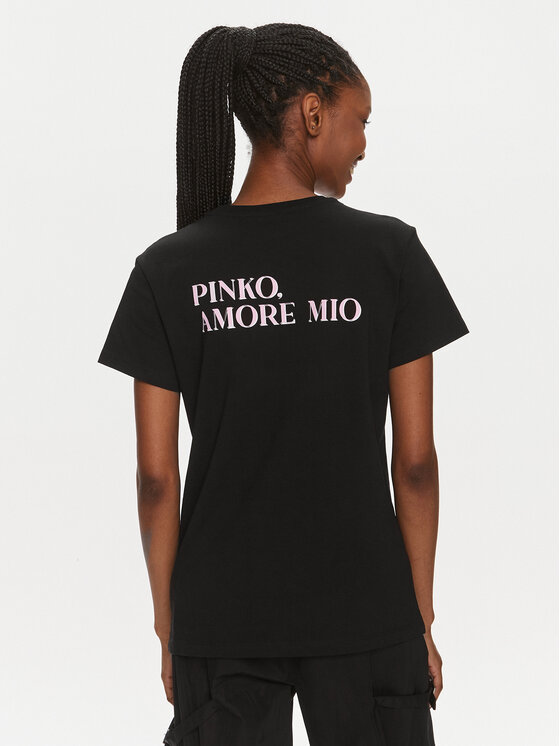 PINKO Pinko Majica 100789 A1OC Črna Regular Fit
