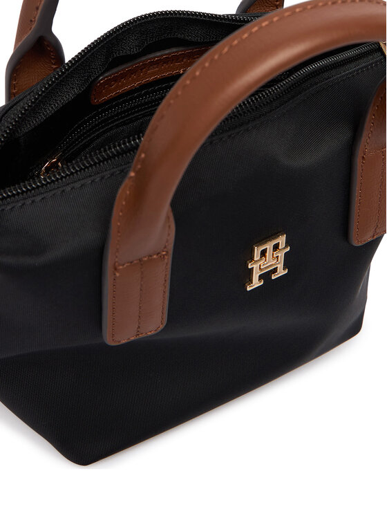 Tommy Hilfiger Bolso Tommy Hilfiger Popette Micro Tote AW0AW18368 Negro