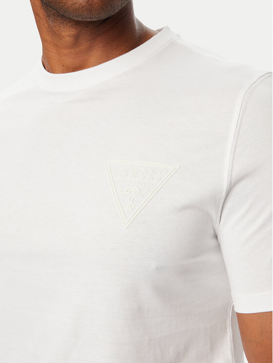 Guess Guess Marškinėliai M6BI49 K6186 Balta Slim Fit