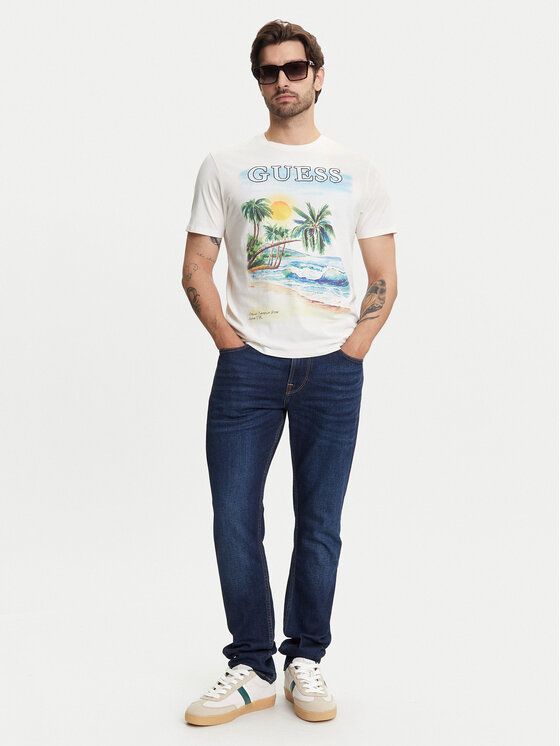 Guess Guess Футболка M5YI38 KBW41 Écru Regular Fit
