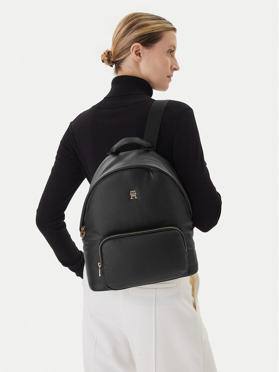 Tommy Hilfiger Zaino Tommy Hilfiger Popette Soft Dome AW0AW17652 Nero