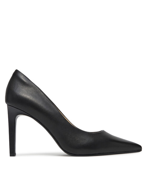 Calvin Klein Lodičky Calvin Klein Pump 90 Pointy Hw Bar Lth HW0HW02527 Černá
