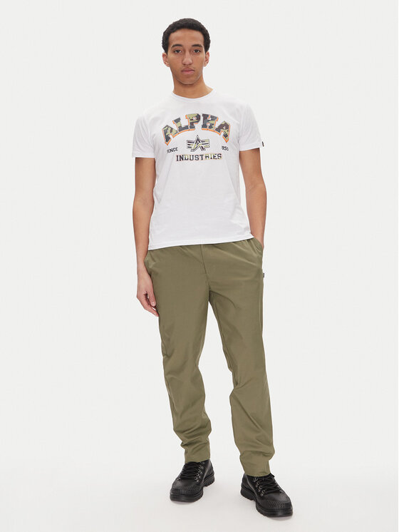 Alpha Industries Alpha Industries T-Shirt Small Logo 146511 Λευκό Regular Fit